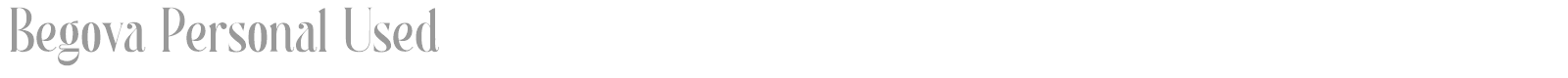 Begova font preview